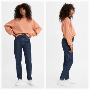 Levi's® Women's High Waisted Mom Jeans 24 x 27, Eco Ocean Lab NEW